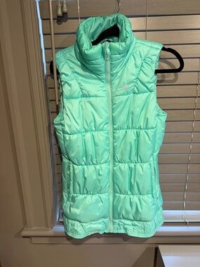 Adidas Mint Green Quilted Vest